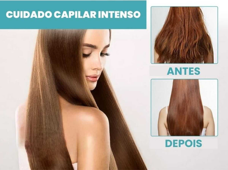 Creme de Alisamento para Cabelos - AlisaHair© - Reparador de Queratina e Anti-Frizz